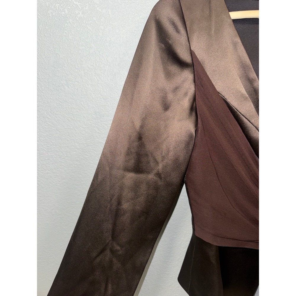 Y2K Style Luly Yang Couture Niobe Silk Charmeuse Jacket Tie Sash Ruffle Cuff NWT - Picture 12 of 12